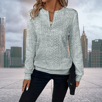 Brina | Gezellige Gebreide Half-Zip Trui voor Dames