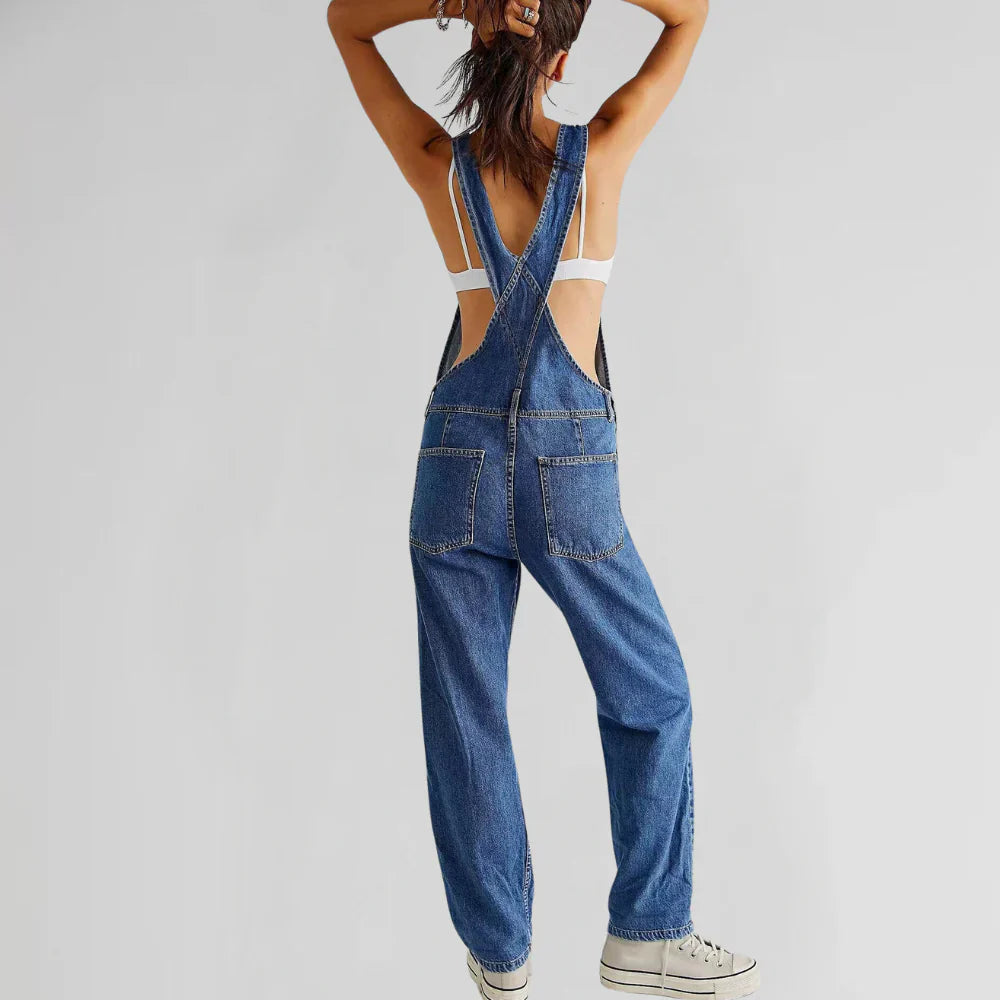 Carlisha | Festival Denim Jumpsuit Voor Dames