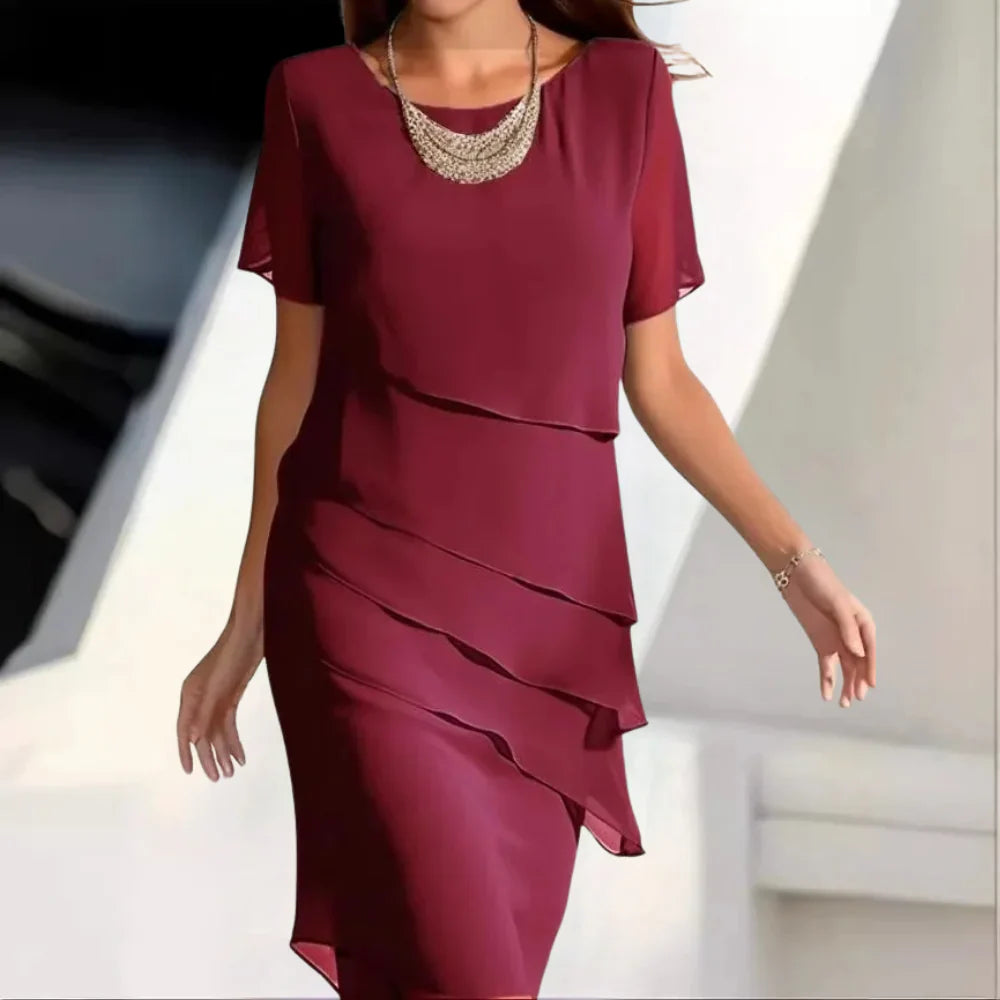Charlize | Festival Chiffon Jurk Voor Dames