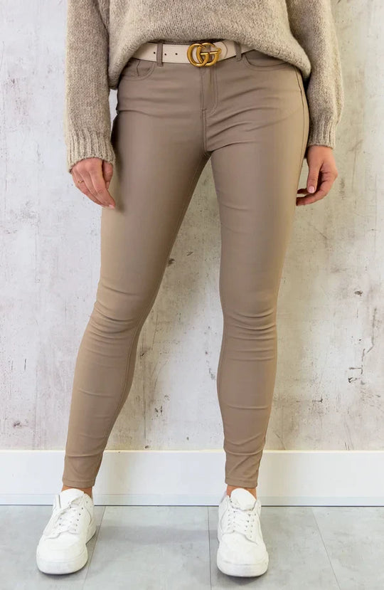 Blanche | Strakke Leren Broek voor Dames