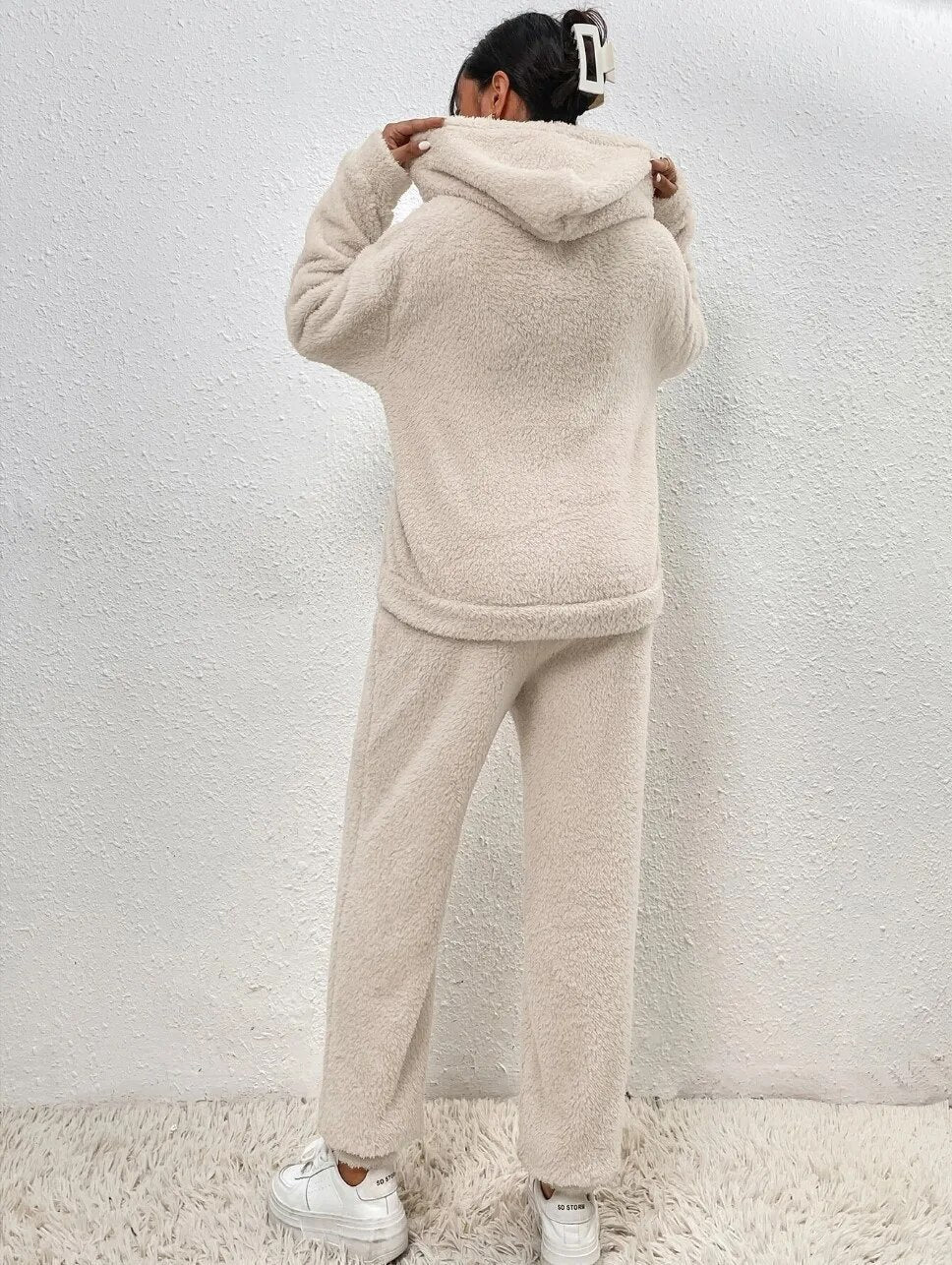 Sanne | Dames | Huispak | Knus Teddy ontwerp met warme capuchon