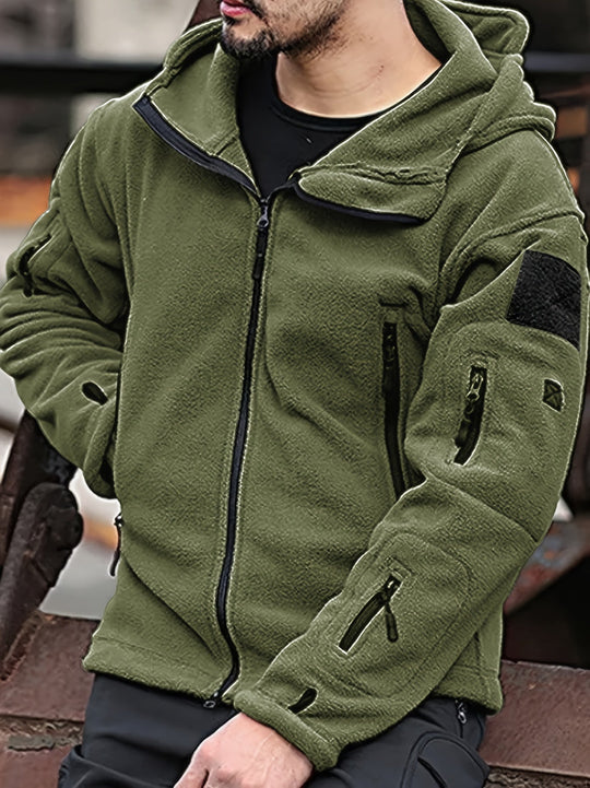 Winddicht fleece jack voor heren